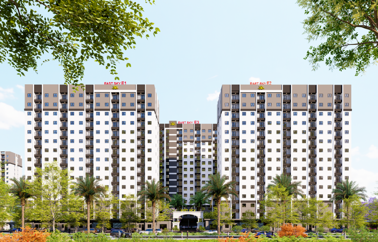 CÔNG KHAI GIÁ BÁN TẠM TÍNH KHỐI NOXH E1,2 THUỘC CHUNG CƯ CAO TẦNG OXH2, EASTSKY KHU ĐÔ THỊ ECOGARDEN